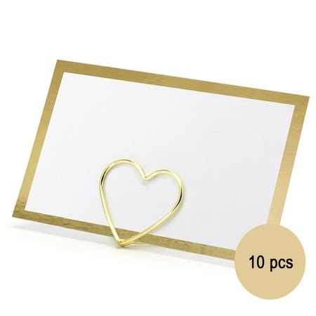 Tischkartenhalter Hochzeit Geburtstag Fotohalter Gold Herz St Ck