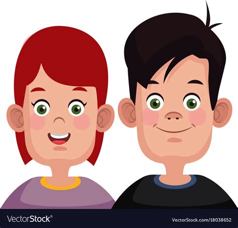 Kids friends cartoon Royalty Free Vector Image