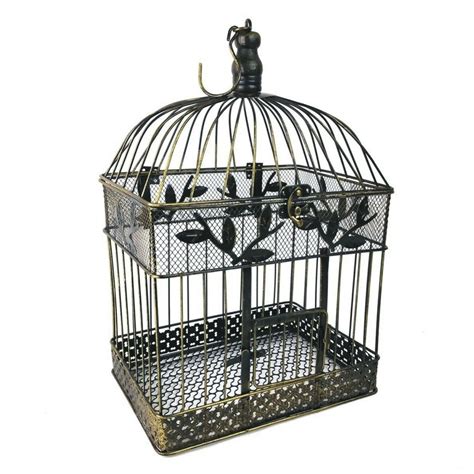 17 Inch Large Bronze Decorative Bird Cage