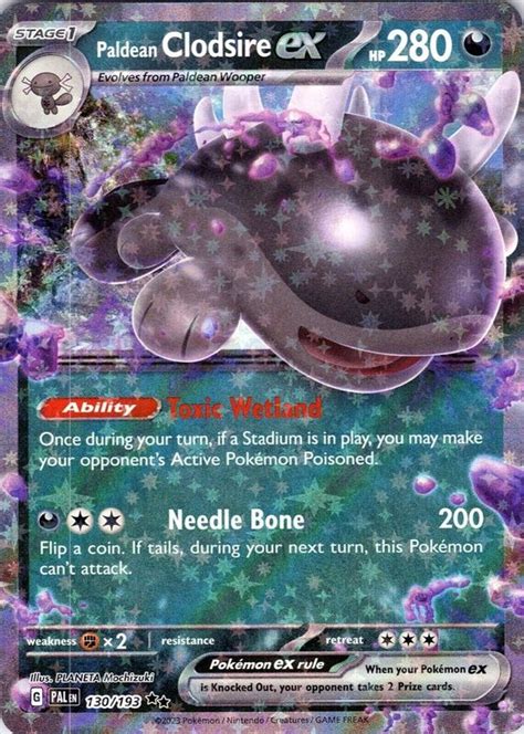 Paldean Clodsire Ex 2023 Scarlet Violet Paldea Evolved 130 193