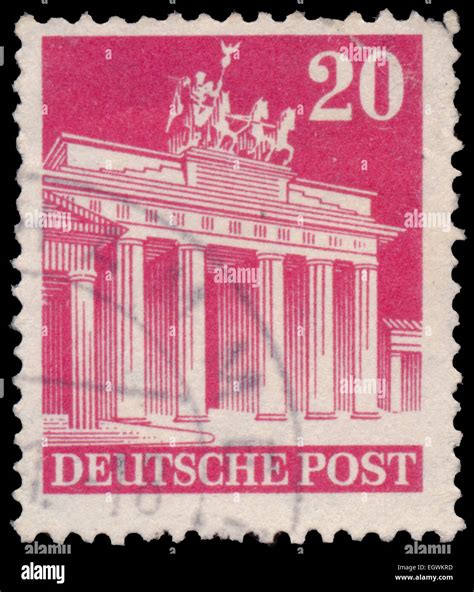 Germany Circa A Stamp Printed In Germany Shows Brandenburg Gate