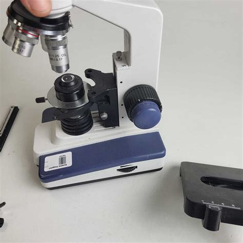 Amscope B120c Compound Microscope 40x 2500x Led Stage Repair Ebay