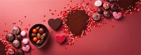 Premium Photo | Assorted Valentine's Day Chocolates and Hearts