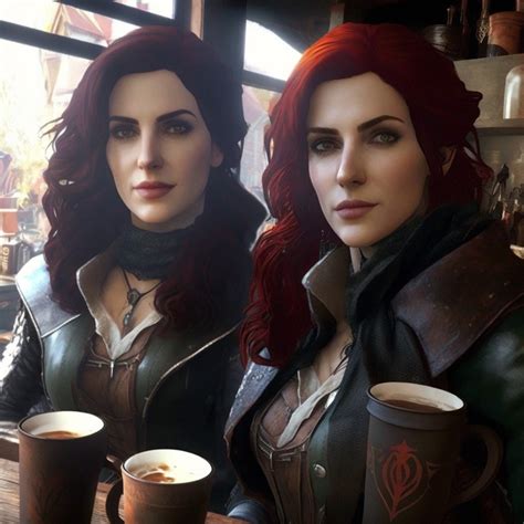 Triss I Yennefer Z Serii Wied Min Gra Pl