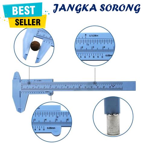 Jangka Sorong Plastik Vernier Caliper Gauge Micrometer 150mm Alat Ukur