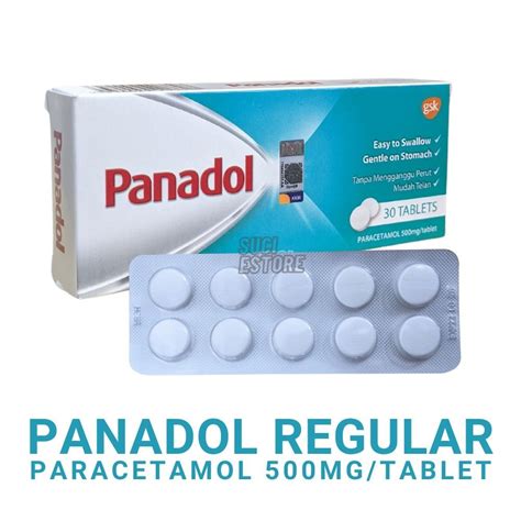 Panadol Regular 30 Tablets 1 Box 10 Tablets Strip Paracetamol