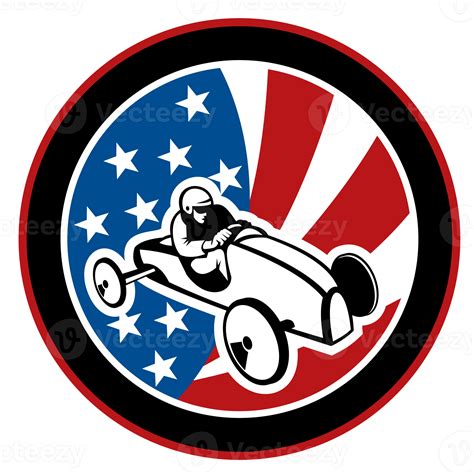 American Soap Box Derby Car With Stars And Stripes 13146863 Png