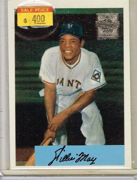 Topps Willie Mays Commemorative Foil Stamped Reprints Ebay