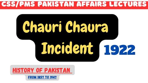 What Is Chauri Chaura Incident Explanation In Urdu Hindi