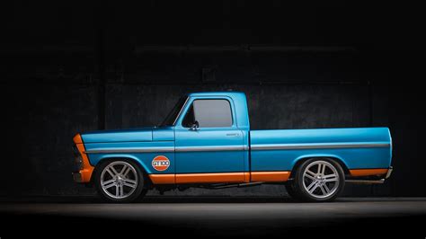 1968 Ford F 100 Gt100” Blends Gt40 Gulf Oil Livery With Coyote V8