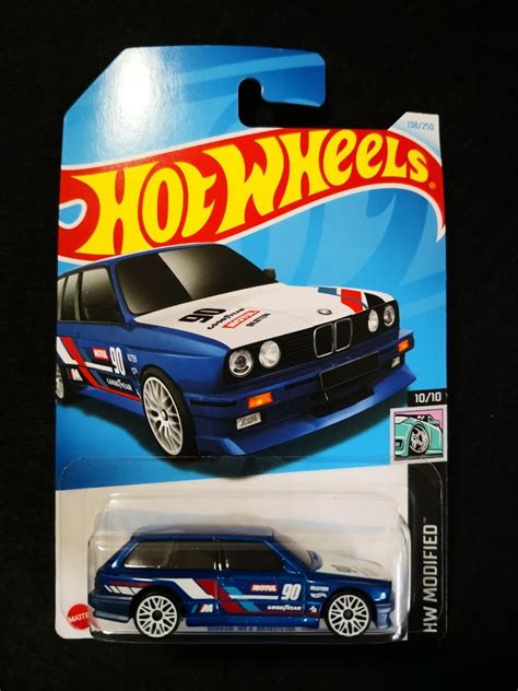 Hot Wheels BMW M3 Wagon Minor Crease First Edition Blue 2024 Hobbies