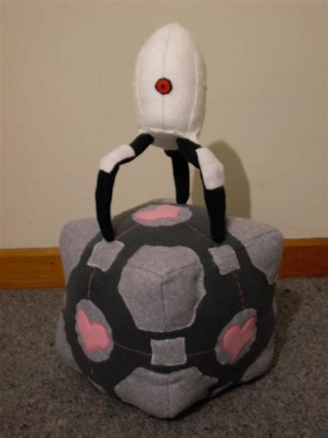 Companion Cube Plushie by channellehazel on DeviantArt