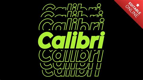 Calibri | Text Effect Generator