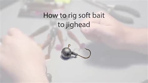 How To Rig Softbait To Jig Head Hook Youtube