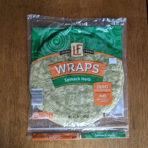 Loven Fresh Spinach Herb Wraps Review Abillion