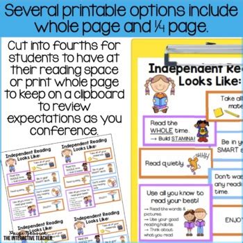 Reading Expectations Anchor Chart For Independent Reading TpT