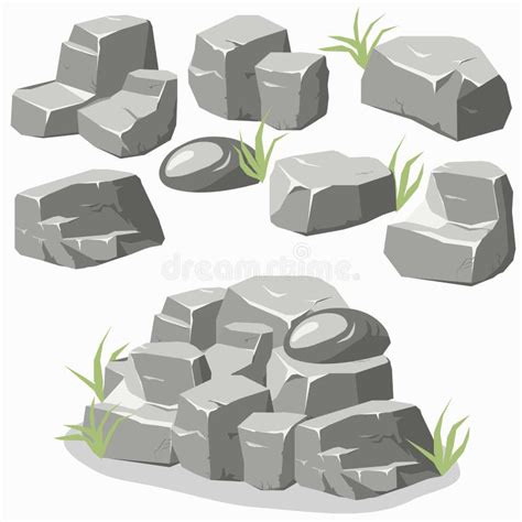 Rock Stone Set Stock Vector - Image: 66271978