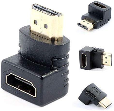 Adaptador Plug HDMI Macho para HDMI Fêmea em L 90 Graus Amazon br