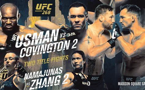 UFC 268 Kamaru Usman Vs Colby Covington 2 Full Fight Card Results And