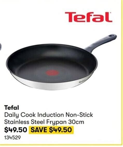 Tefal Daily Cook Induction Non Stick Stainless Steel Frypan 30cm Offer