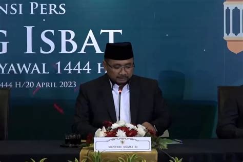 Hasil Sidang Isbat Hari Raya Idul Fitri Jatuh Pada Tanggal April