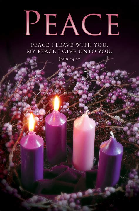 Peace Advent Bulletin Regular Pack Of Cokesbury