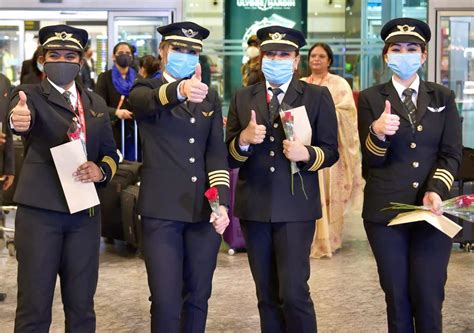 Landing Longest Flight Air India S All Women Crew Sets History