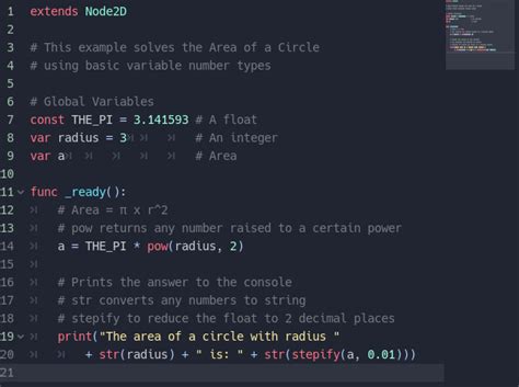 Tutorial 1 Basic Numbers In Gdscript ~ Godot Engine Tutorial