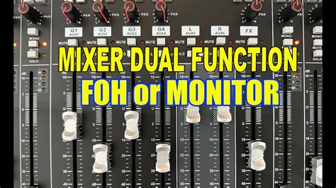 FOH MONITOR MIXER HARDWELL YouTube