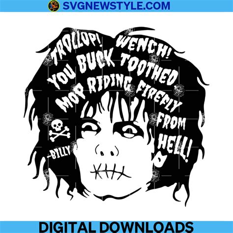 Billy Butcherson Svg File Wench Trollop Svg Png Dxf Eps Cut File