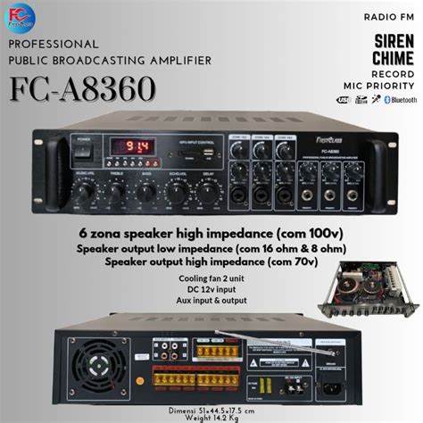 Jual Professional Digital Amplifier Public Firstclass Fc A