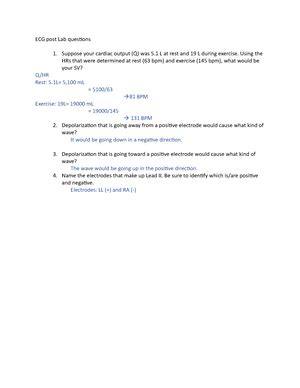 EXS 340 L Lab 1 ANSWERS EXS 340L Health History Body Composition