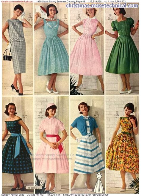 1958 Sears Spring Summer Catalog Page 48 Catalogs And Wishbooks