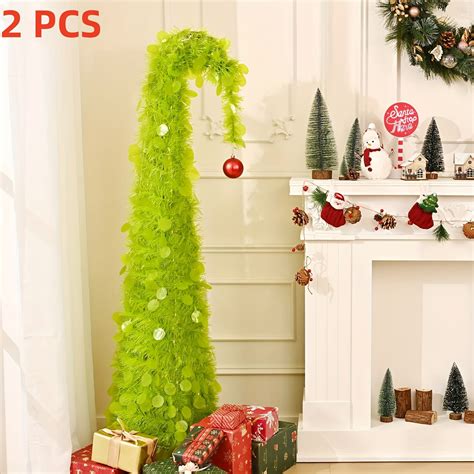 Artificial Christmas Tree with Light 5ft Bendable Tree with Metal Stand