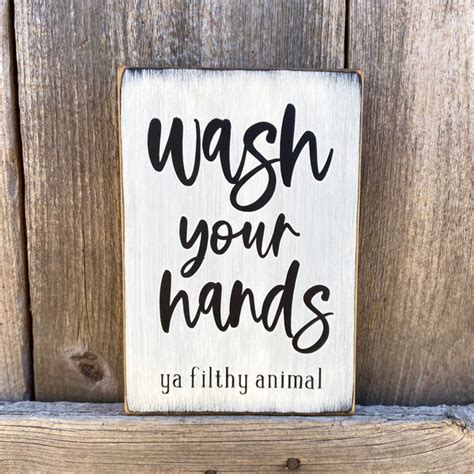 Wash Your Hands Ya Filthy Animal Christmas Etsy