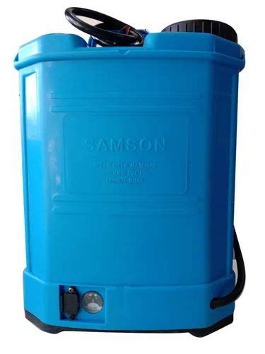 16 Litre Samson Battery Powered Knapsack Sprayer PVC Semi Automatic