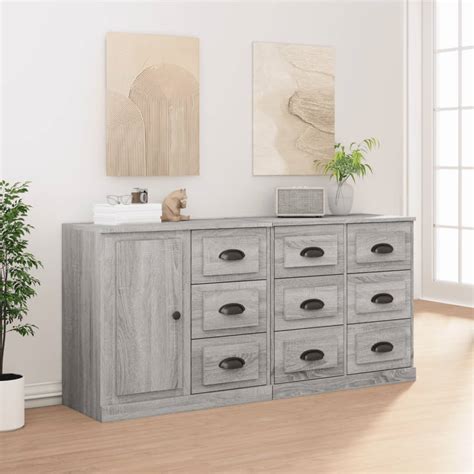 Sideboards Stk Grau Sonoma Holzwerkstoff Online Kaufen