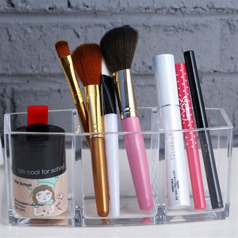 Acrylic Makeup Brush Organizer Holder Clear Cosmetic Brushes Etsy