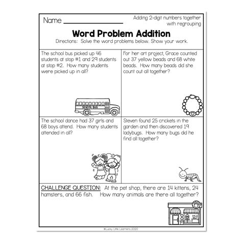 Two Digit Word Problems