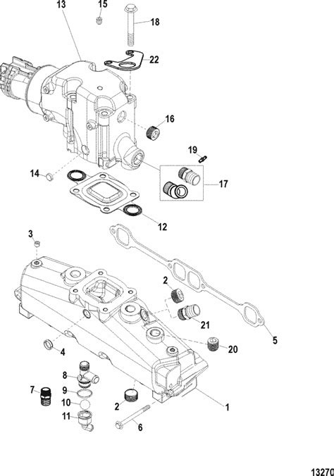 Mercruiser Mag Mpi Alpha Bravo Exhaust Manifold Elbow Parts