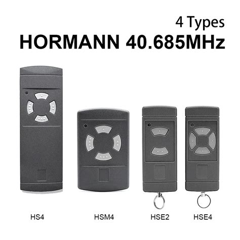 40 685mhz Hormann HSM2 HSM4 HSE2 HSE4 HS2 HS4 T L Commande De Porte De