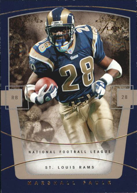 2004 Flair Collection Row 1 3 Marshall Faulk NM MT