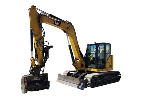 Cr Mini Hydraulic Excavator With Hm Mulcher Cat For Sale Developer