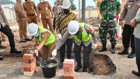 Al Haris Dan A Rachmad Wibowo Letakkan Batu Pertama Gedung Siginjai