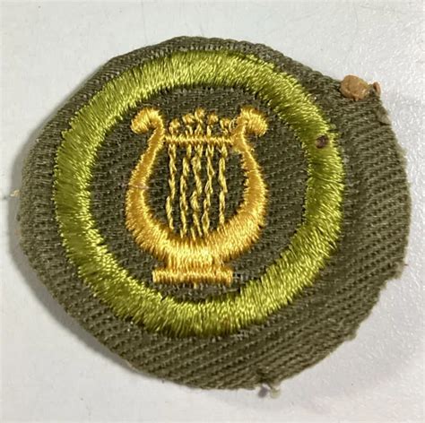 Boy Scouts Patch 1960s Merit Badge Music 1260 Picclick Ca