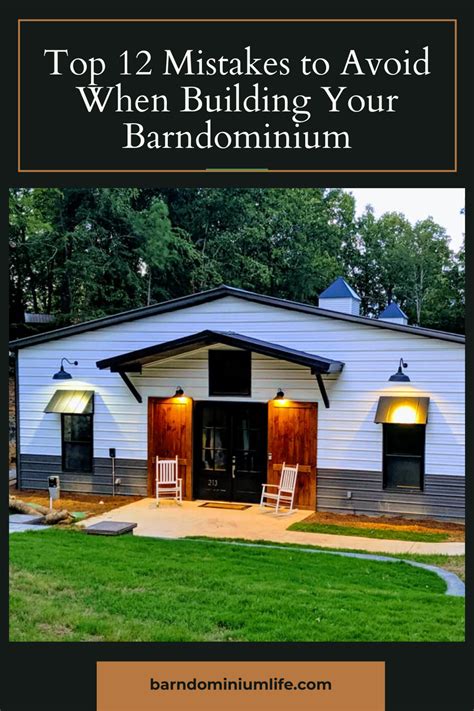 Top 12 Mistakes To Avoid When Building Your Barndominium Metal