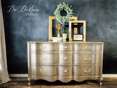 Metallic Paint On Furniture You Can Apply With A Paintbrush