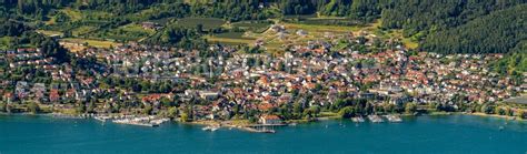 Ludwigshafen Von Oben Ortskern Am Uferbereich Des Bodensee In