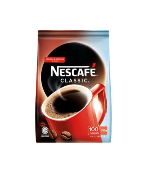 Nescafe Classic Instant Coffee Soft Pack 200gm Big Stationery