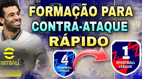 FORMAÇÃO PARA CONTRA ATAQUE RÁPIDO NO EFOOTBALL 23 MOBILE efootball